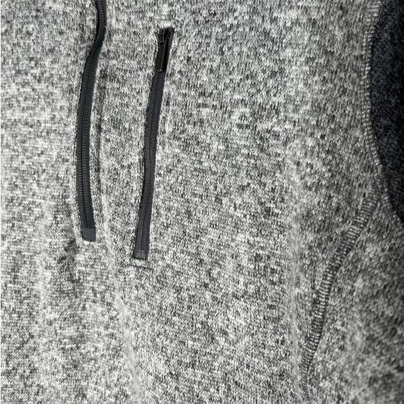 Woolrich Men's Pullover Jacket in Gray and Black Partial Zipper Size XL - Picture 2 of 6